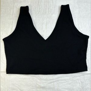 BuffBunny thin textured black bra XXXL